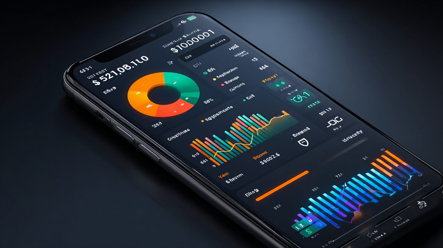 Скриншот приложения для бюджетирования с категориями трат