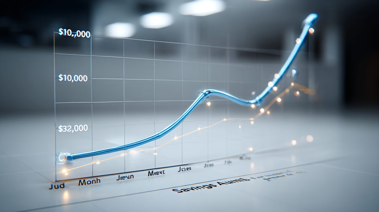 Линейный график накопления финансовой подушки по месяцам