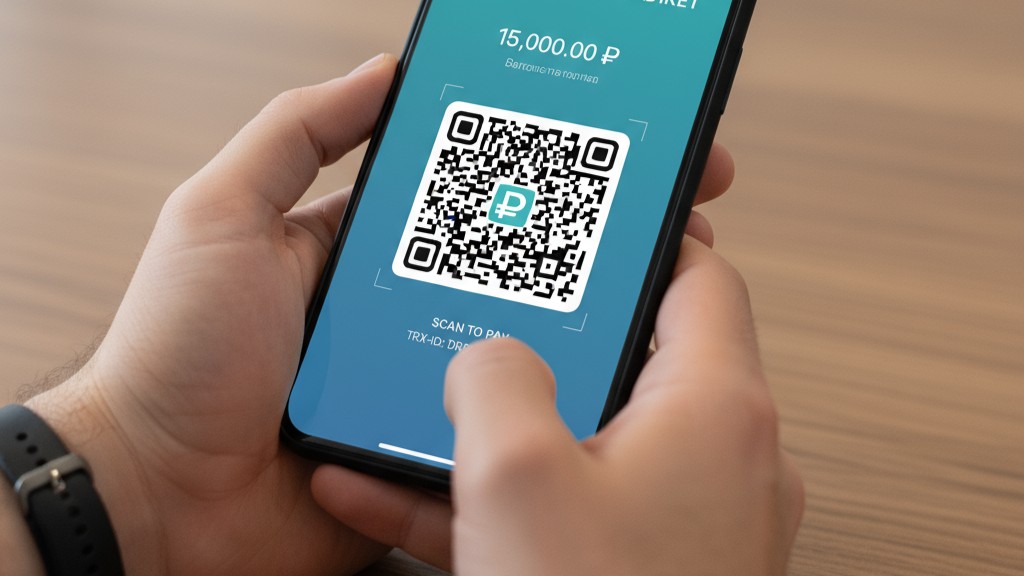 Мобильное приложение для работы с цифровым рублем и QR-код для оплаты
