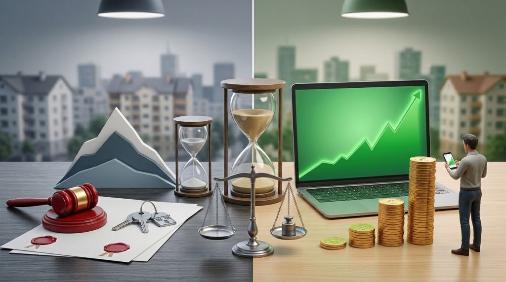 Дом и монеты на весах в контексте финансового рычага - скрытые выгоды ипотечного кредитования