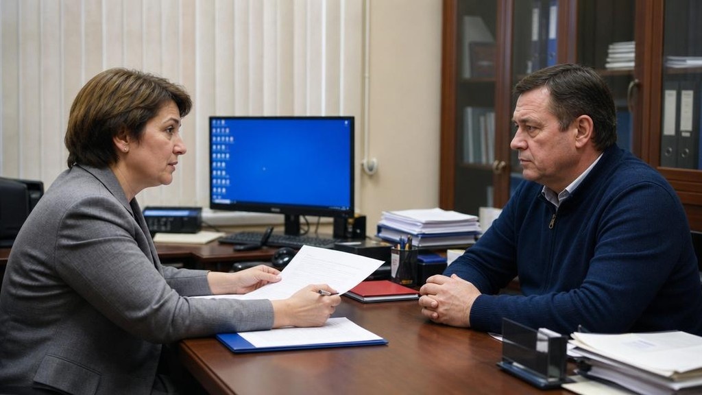 Человек консультируется с юристом по вопросу долга