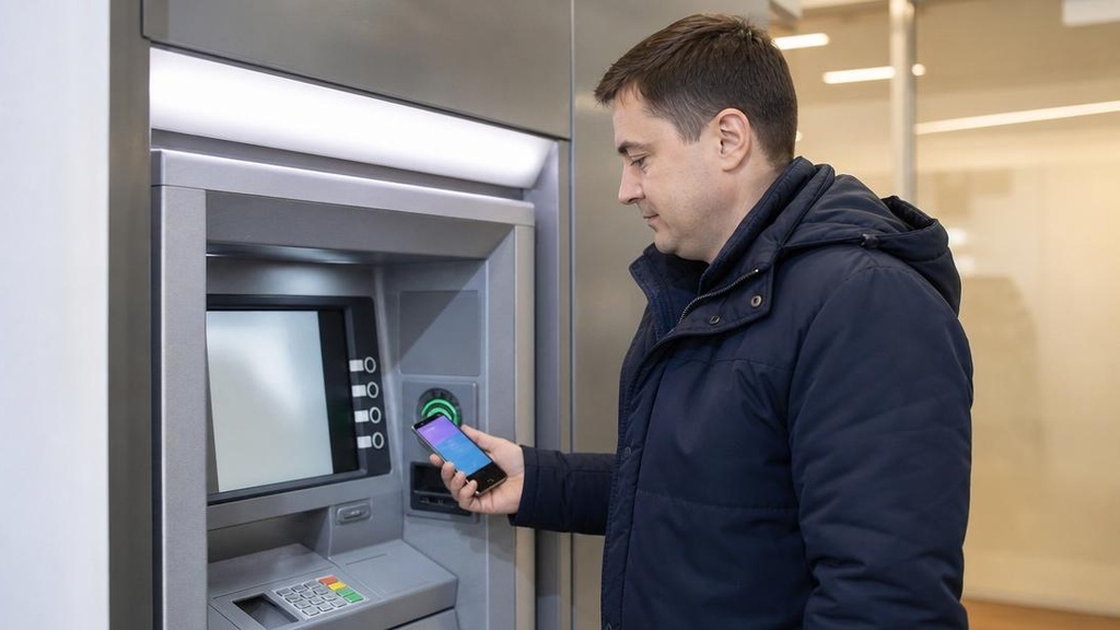 Снятие наличных с электронного кошелька через банкомат