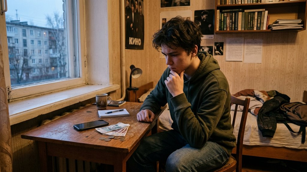 Подросток переживает из-за денег