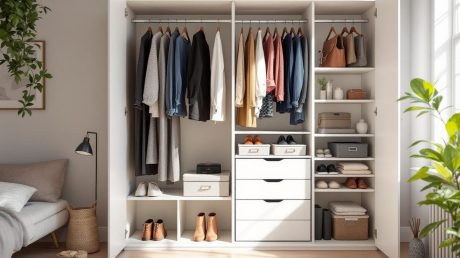 Подборка способов экономии места в шкафу