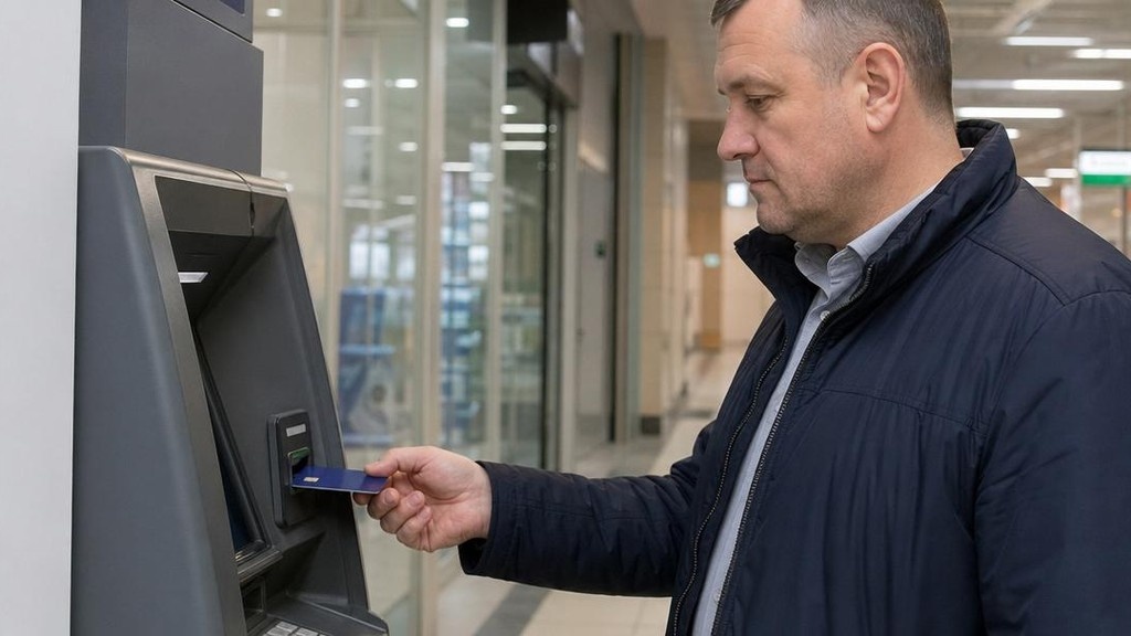 Снятие наличных в банкомате с карты ЮМани