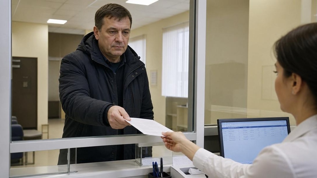 Человек подаёт жалобу в госучреждение на коллекторов